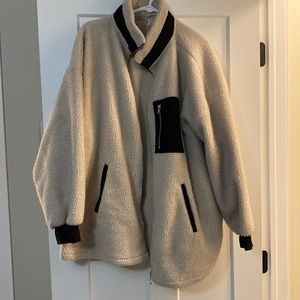 H&M oversized faux Sherpa jacket